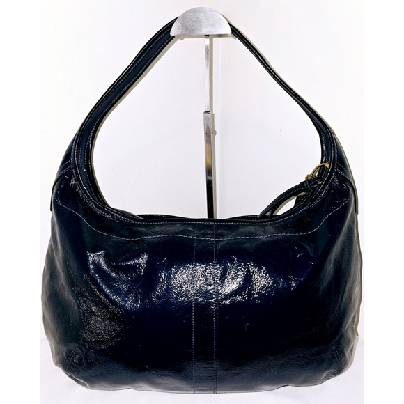 Coach Vintage Ergo Azul Blue Patent Leather Shoulder Bag - Picture 5 of 9